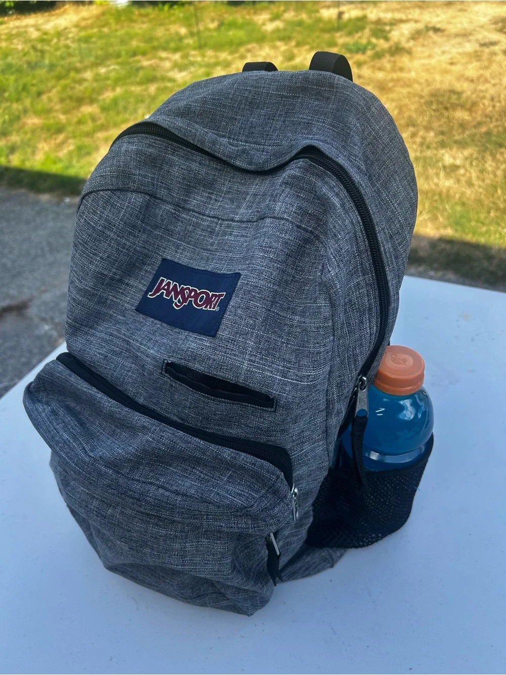 Jansport Digital Carry Digibreak men’s Gray Textured Backpack